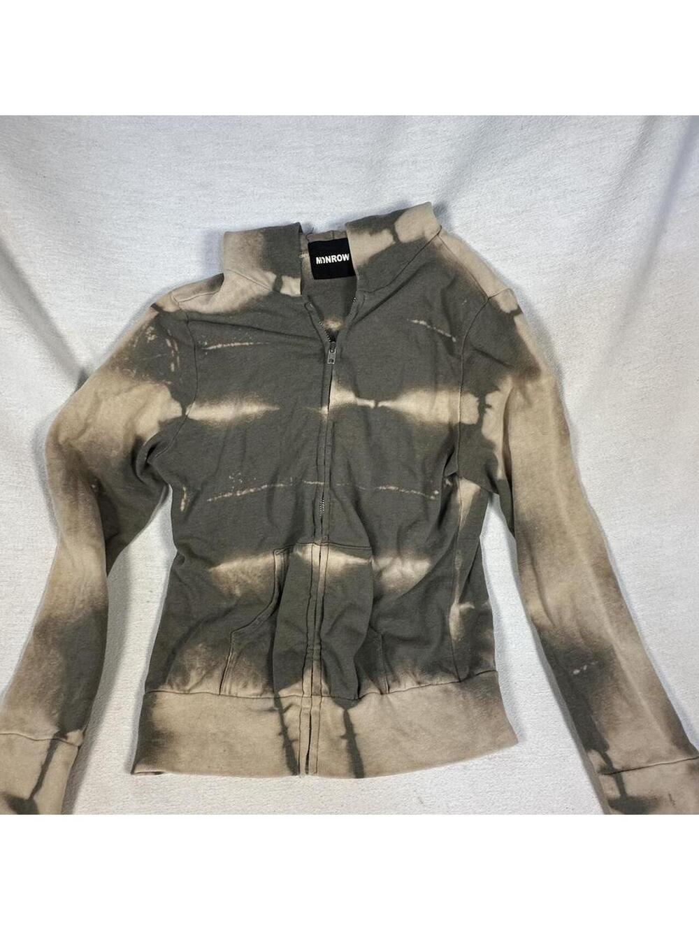 Monrow Women's Khaki and Green Hoody